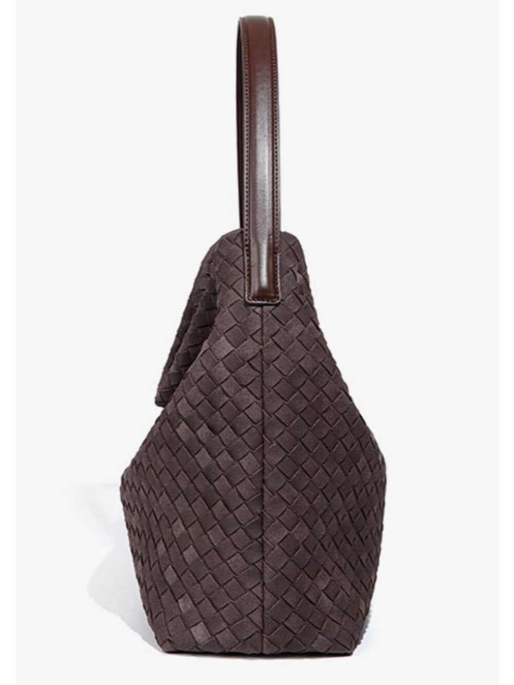 Woven Bags Women Slouchy Woven Suede Tote Bag Trendy Suede Hobo Purse Vintage Sa - Picture 2 of 7